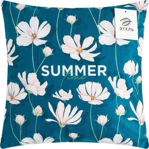 Наволочка Этель "Summer" 40х40 см, велюр, 100% п/э