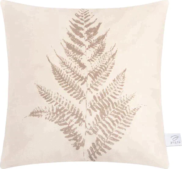 Наволочка Этель "Leaf", 40*40 см, 100 п/э, велюр