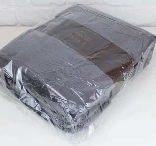 Плед Plain 140х200см, цвет серо-коричневый, микрофибра 190г/м², 100% полиэстер