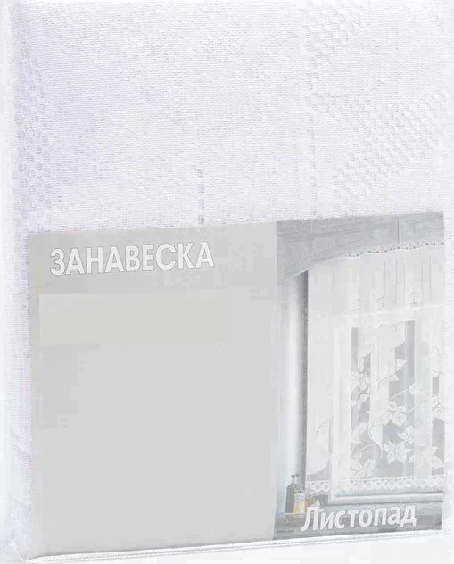 Штора 170х160 см, белый, 100% п/э, без шторной ленты