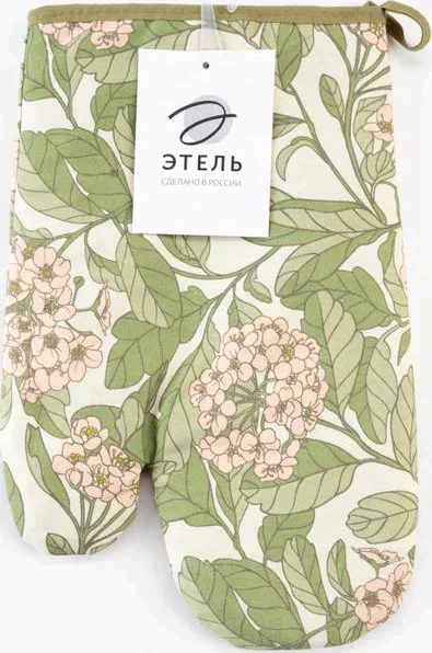 Варежка-прихватка "Этель" Spring garden 20х27см,100% х/л,саржа 190 г/м2