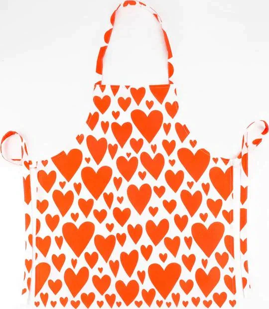 Фартук "Этель" Red hearts 60х65см, 100% хл, саржа 190 г/м2