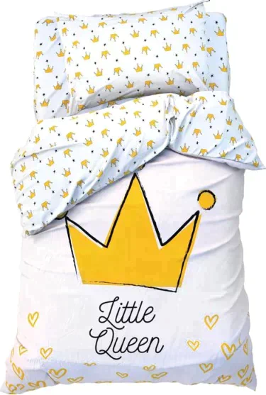 Постельное белье "Этель" 1.5 сп Little queen 143*215 см, 150*214 см, 50*70 см -1 шт,100% хл, бязь