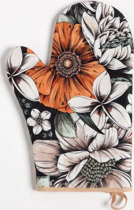 Варежка-прихватка "Этель" Meadow flower 20х27 см, 100% хл, саржа 190 г/м2