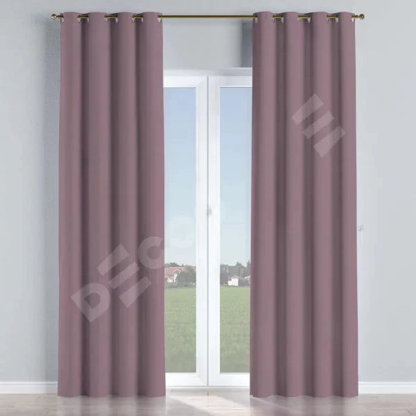 Шторы на люверсах 2 шт, брусника, размер от 100 см