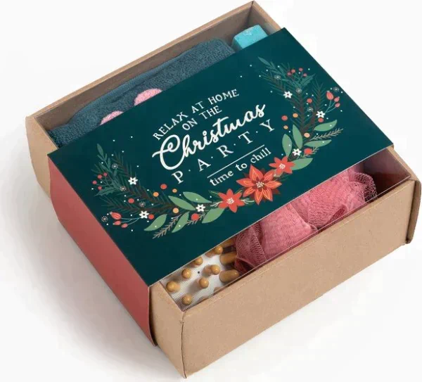 Подарочный набор Этель Christmas party полотенце 30х60см и аксс (5 предм.)
