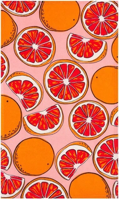 Полотенце кухонное Доляна Grapefruit 35х60 см, 100% хл, 160г/м2