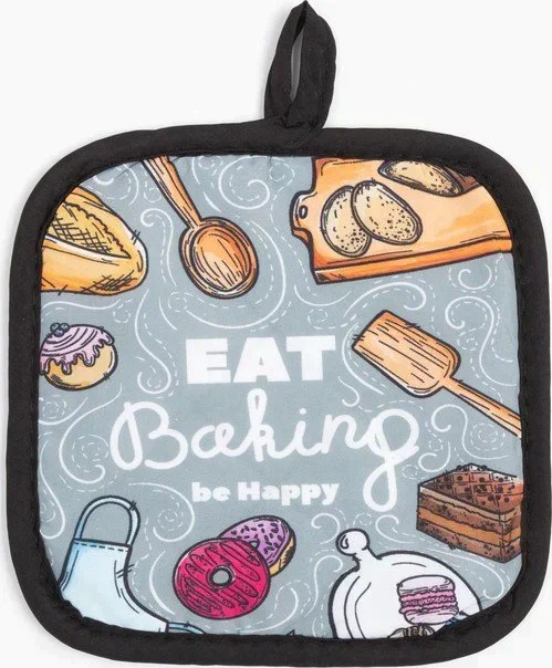 Кухонный набор (2 предмета) Этель Baking, прихватка 17х17 см, варежка 26х16 см, 100% п/э