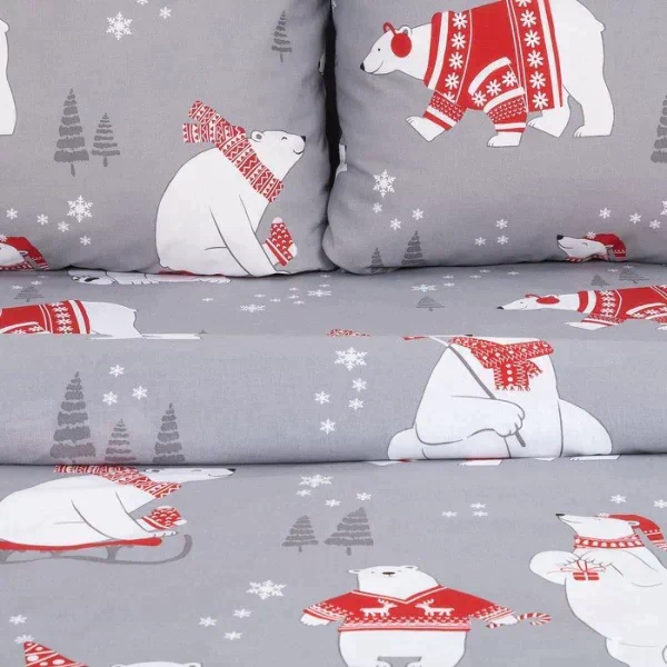 Постельное белье Этель евро «Зимние игры» 200*217 см, 240*220 см, 70*70 см -2 шт