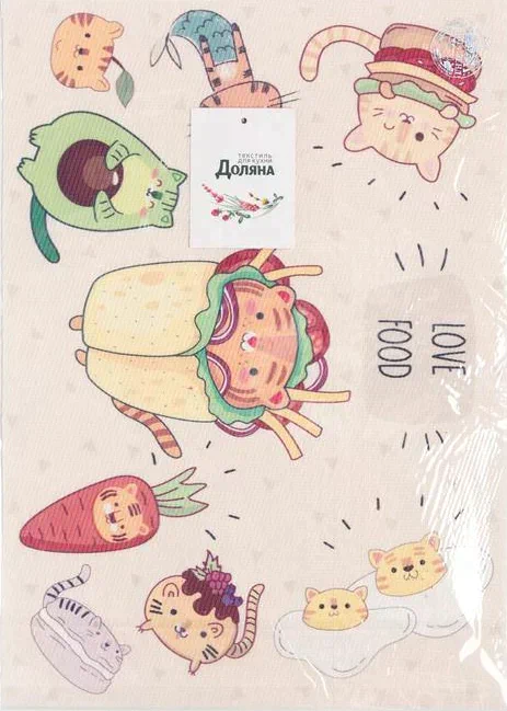 Салфетка на стол "Love food" ПВХ, 40х29 см