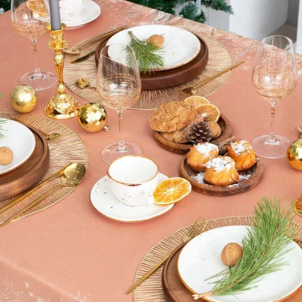 Скатерть Этель "Festive evening" 144х180см с ГМВО, 100%хл, 190г/м2