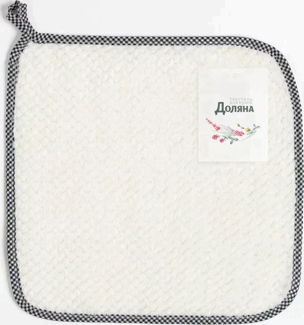 Салфетка для уборки Доляна цв.бежевый 25*25 см,микрофибра 100% п/э