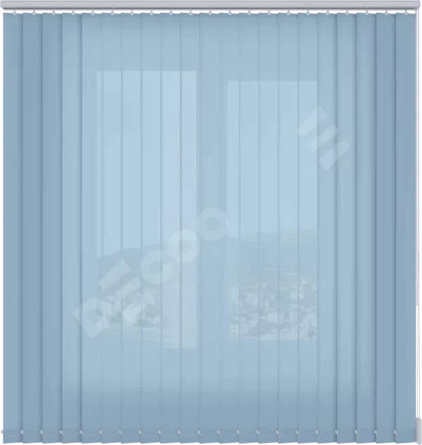 Вертикальные жалюзи Лайн 10 голубой new