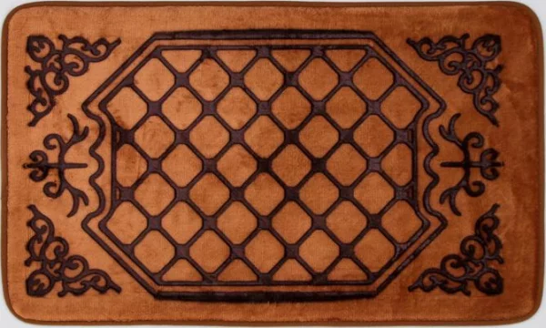 Коврик Доляна «Жанр», 50×80 см, цвет коричневый