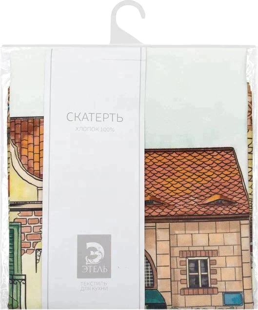 Скатерть «Этель: Италия», 180 × 150 см, хлопок 100 %, саржа, 190 г/м²