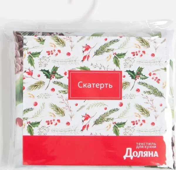 Скатерть Доляна «Шишкин лес» 110×145 см, 100% п/э