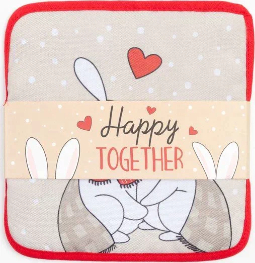 Набор кухонный Доляна Happy together: подставка, прихватка