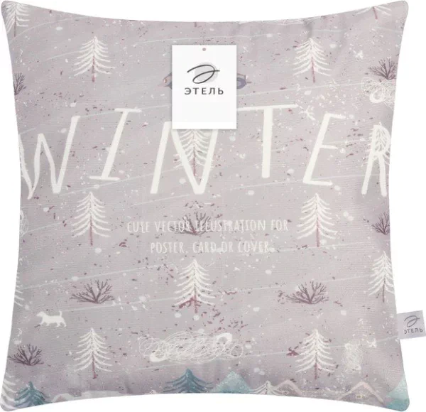 Наволочка Этель "Winter" 40 х 40 см, 100% п/э