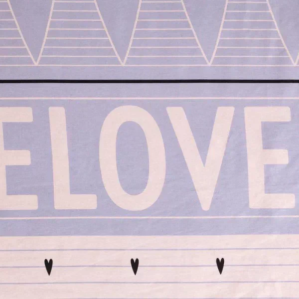 Постельное бельё «Этель» евро Violet love 200*217 см, 240*220 см, 70*70 см - 2 шт
