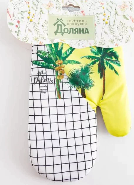 Варежка Доляна "Palms" 26*16 см, 100% п/э
