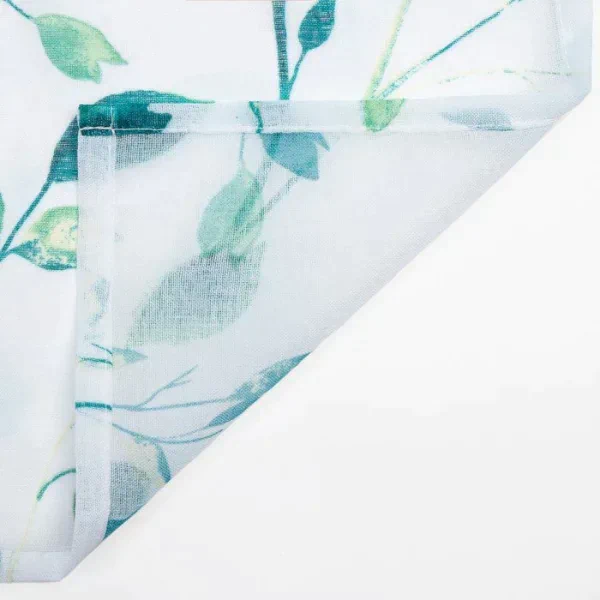 Тюль Этель Green leaves, на шторной ленте 280х270 см, 70гр/м2, 100% п/э