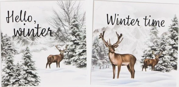 Набор подарочный Этель The magic of winter полотенце и акс (4 предм)