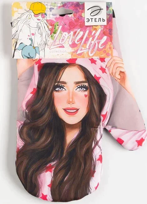 Варежка Этель Love Life "Волшебница" 26*16 см, 100% п/э