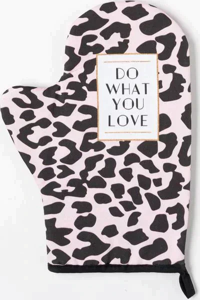 Варежка-прихватка "Do what you love" 20х28см,саржа, 100% х/л, ватин 250г/м2