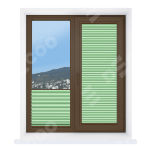 Штора плиссе Эко салатовый