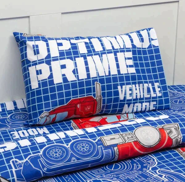 Постельное бельё 1,5 сп Neon Series "Optimus Prime" Transformers 143*215 см, 150*214 см, 50*70 см -1 шт