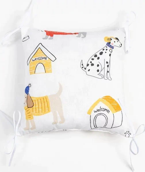 Бортики в кроватку Крошка Я "My doggy" (35х35 см - 8 шт), 100% хлопок