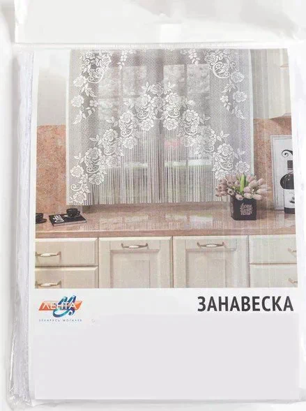 Штора 155х170 см, белый, 100% п/э, без шторной ленты