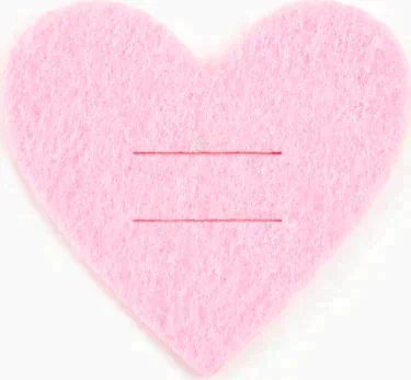 Набор для декора столовых предметов "Love" 4 шт,  розовый, 5,4 х 5 см, 100% п/э, фетр