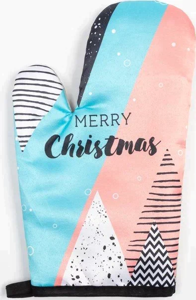 Варежка Доляна "Merry Christmas" 26*16 см, 100% п/э