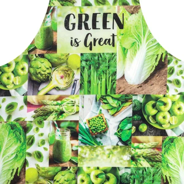 Фартук Этель GREEN 70х60 см, 100% хлопок, саржа 190 гр/м²