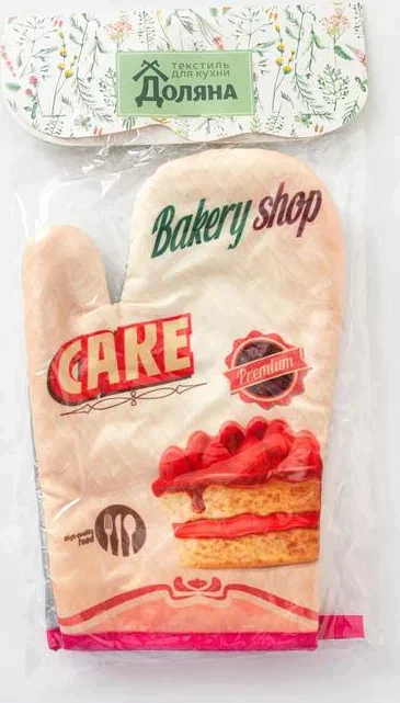 Варежка Доляна "Cake"цв.бежевый 26*16 см, 100% п/э