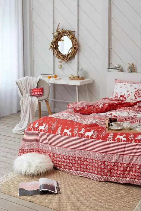 Постельное белье LoveLife евро Reindeer 200*217см,240*225см,50*70см-2шт