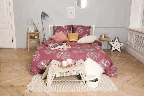Постельное бельё "Этель" евро Te amo (вид 2) 200 х 217 см, 240*220 см, 70 х 70 - 2 шт, бязь