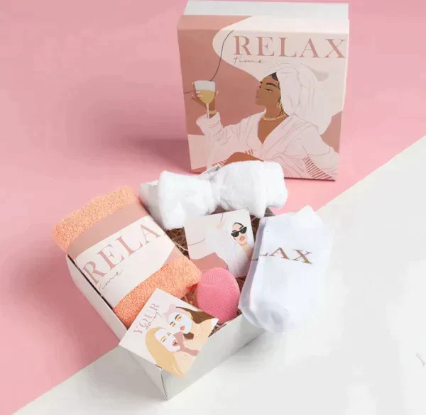 Набор подарочный Этель Relax полотенце и аксс (4 предмета)