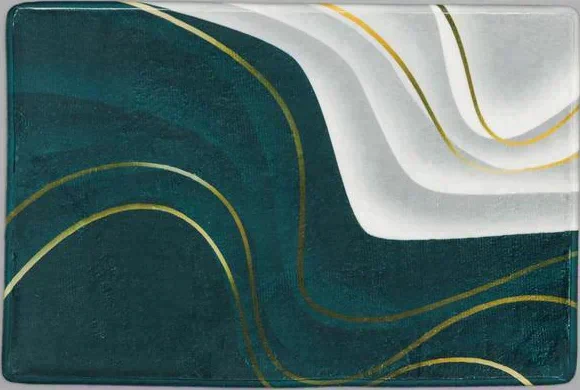 Коврик Доляна «Камень», 40×60 см, цвет зелёный