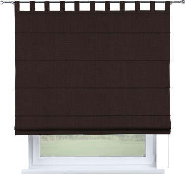 Римская штора «Кортин», лён димаут венге, на петлях