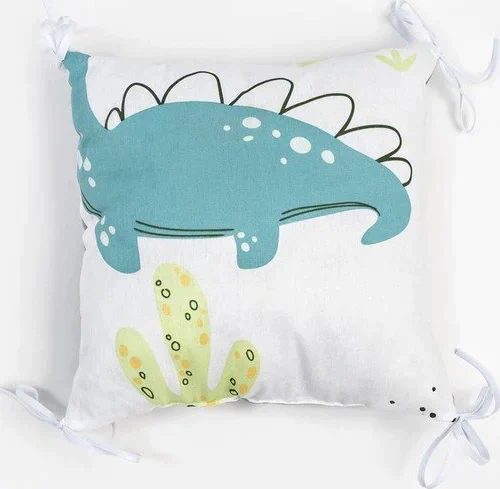 Бортики в кроватку Крошка Я "Little dino" (35х35 см - 8 шт), 100% хлопок